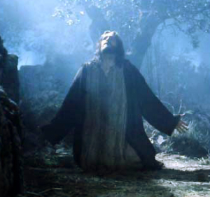 Jesús orando en el huerto de los olivos
