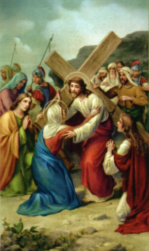 Cuarta estación Jesús encuentra a su madre