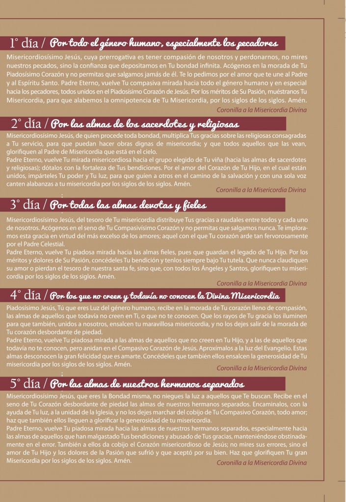 Novena Divina Misericordia (página 3)