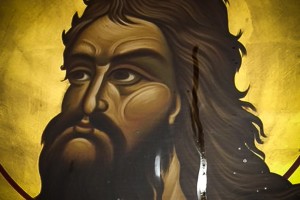 Icono San Juan Bautista con aceite