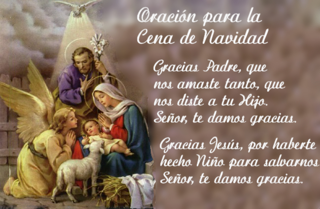 Oración cena de Navidad