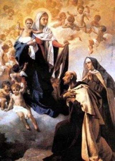Virgen del Carmes, San Juan de la Cruz y Santa Teresa