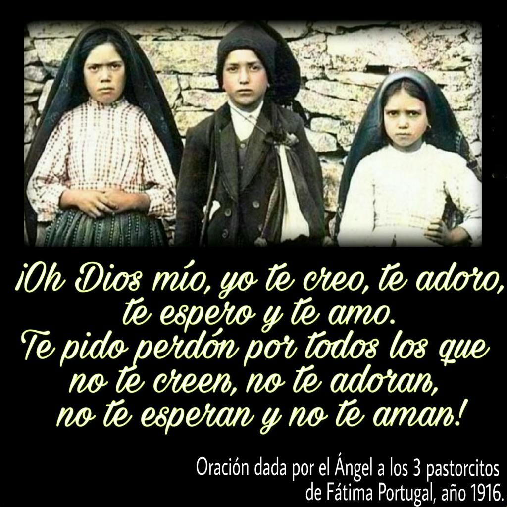 oración pastorcitos de Fátima